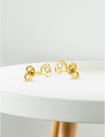 Boucles d'oreilles cœur or...