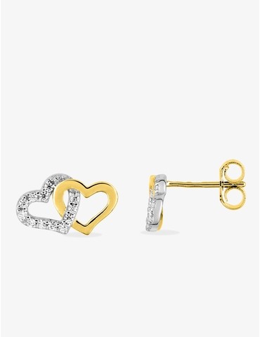 Boucles d'oreilles double...