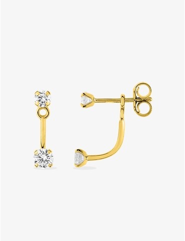 Boucles d'oreilles doubles...