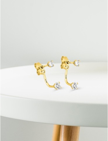 Boucles d'oreilles doubles...
