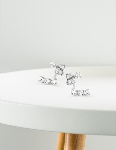 Boucles d'oreilles doubles...