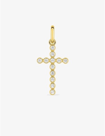 Pendentif croix or jaune...