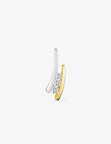 Pendentif virgule or jaune...