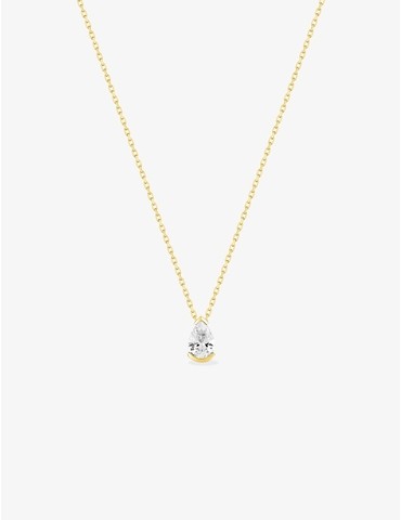 Collier or jaune 375 ‰ et...