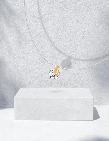 Collier fil nylon avec...