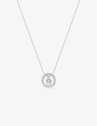 Collier en or blanc 375 ‰...