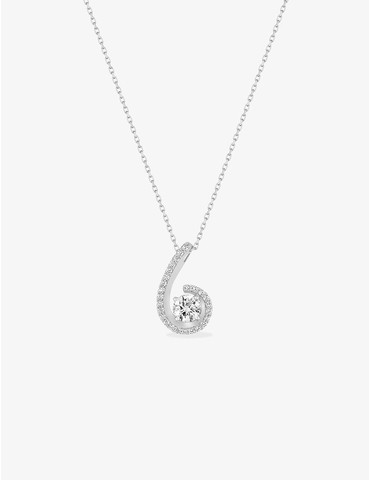 Collier or blanc 375 ‰ et...