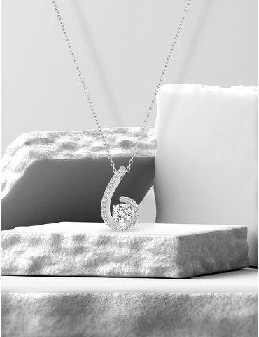 Collier or blanc 375 ‰ et...