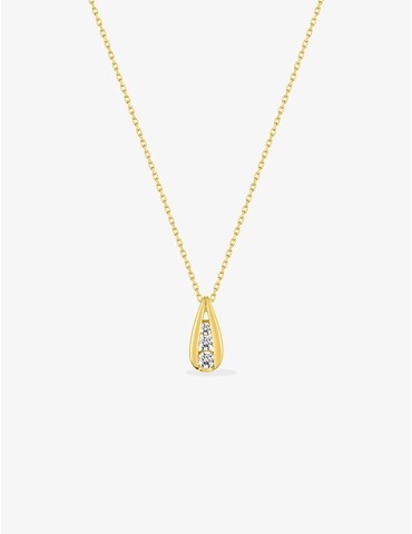 Collier goutte Trilogie or...
