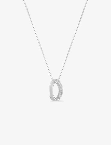 Collier goutte en or blanc...