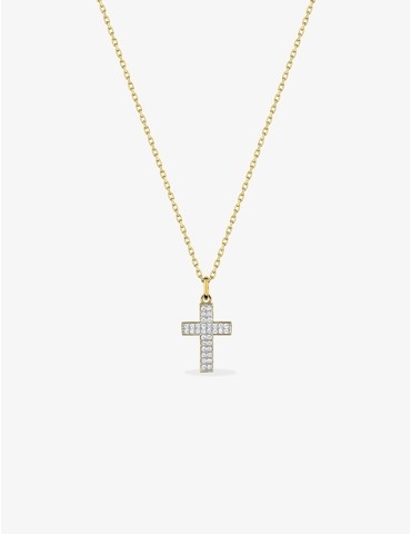 Collier croix oxydes de...