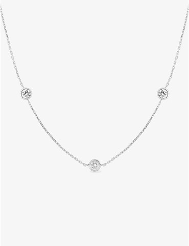 Collier or blanc 375‰ et...