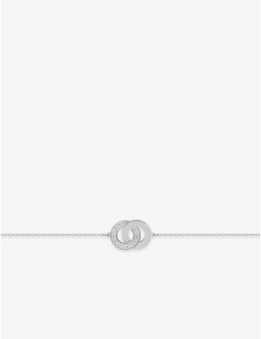 Bracelet cercle en or blanc...
