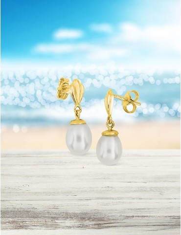 Boucles d'oreilles or jaune...