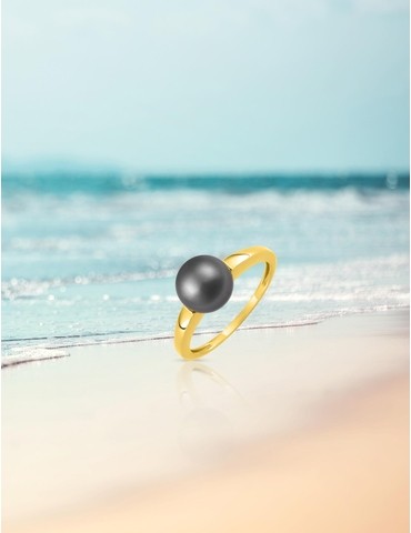Bague or jaune 375‰ et...