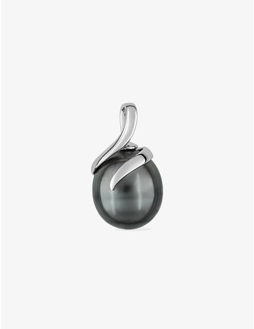 Pendentif or blanc 375‰ et...