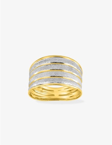 Bague bicolore or jaune 375...