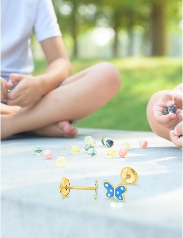 Boucles d'oreilles papillon...