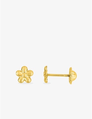 Boucles d'oreilles fleur or...