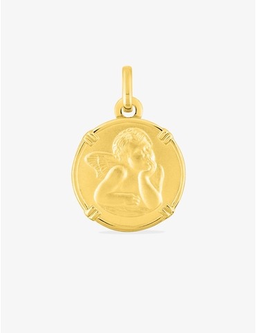 Médaille ange en or jaune...
