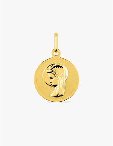 Médaille Vierge en or jaune...