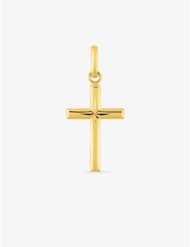 Pendentif croix en or jaune...