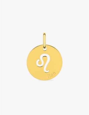 Pendentif zodiaque Lion en...