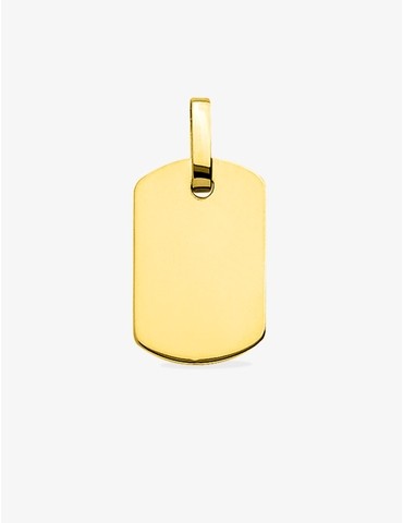 Pendentif plaque GI en or...