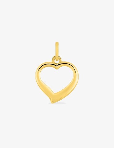 Pendentif cœur or jaune 375 ‰