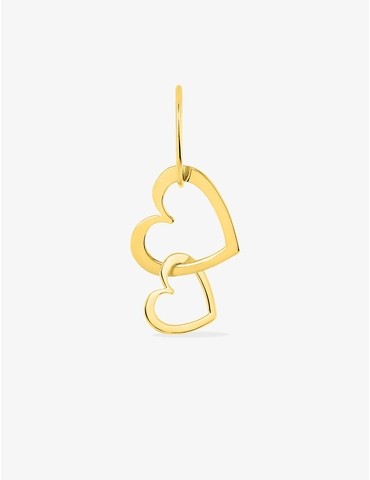 Pendentif cœurs en or jaune...