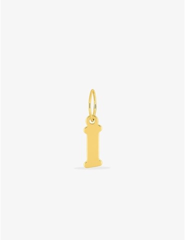 Pendentif lettre I en or...