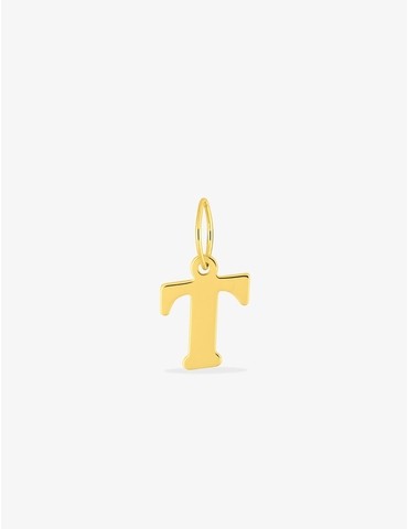 Pendentif lettre T en or...