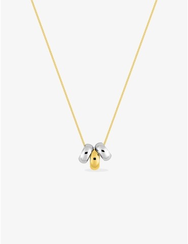 Collier fantaisie or jaune...