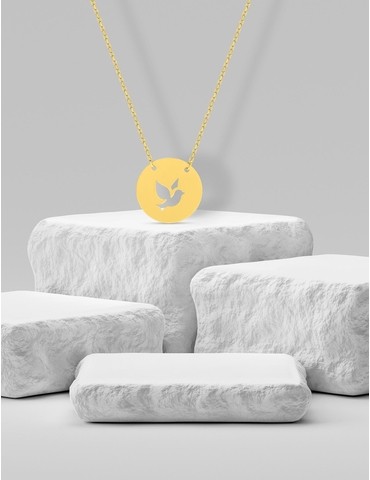 Collier motif hirondelle or...