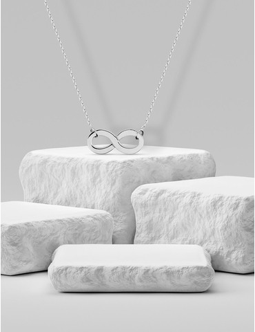Collier motif infini or...