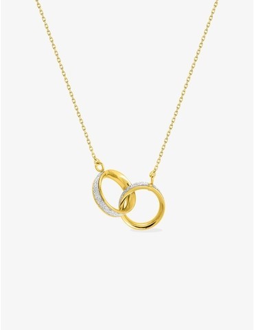 Collier glitter or jaune 375 ‰