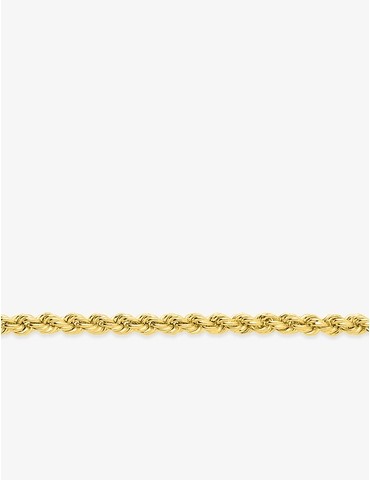 Chaîne corde en or jaune 375 ‰