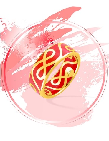 Bague Lorever Or jaune 375‰...