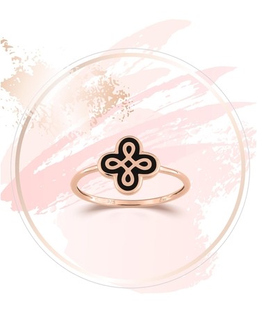 Bague Lorever Or rose 375‰...