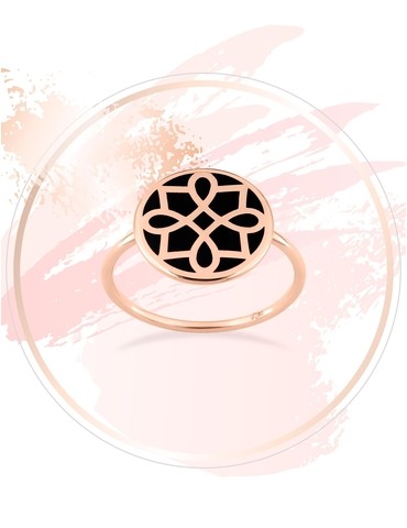 Bague Harmonie Or rose 375‰...