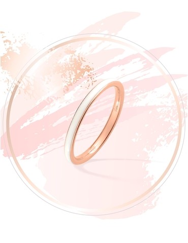 Bague Promesse Or rose 375‰...