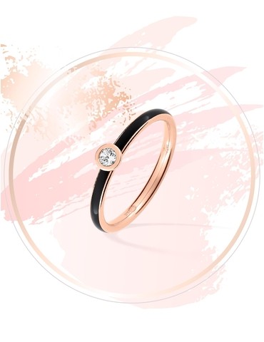 Bague Promesse Or rose...