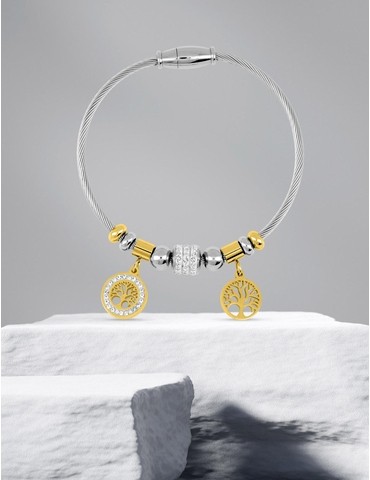 Bracelet câble acier...