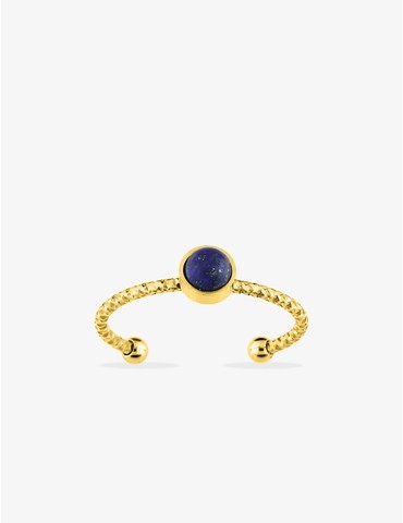 Bague acier doré,...