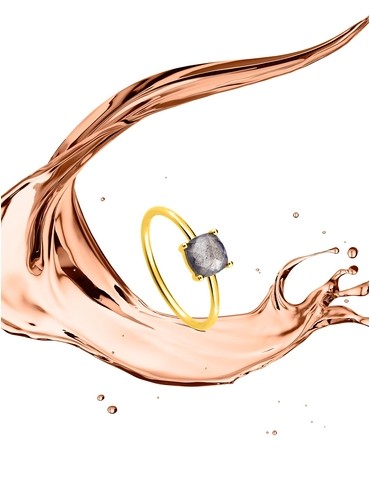Bague or jaune 750 ‰ et...