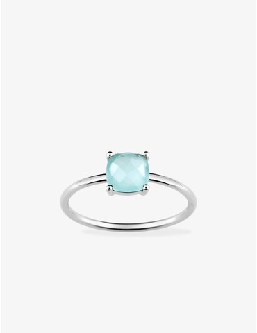 Bague or blanc 750 ‰ et...
