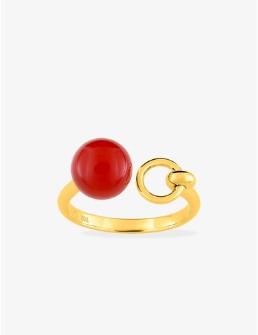 Bague or jaune 750 ‰ et...