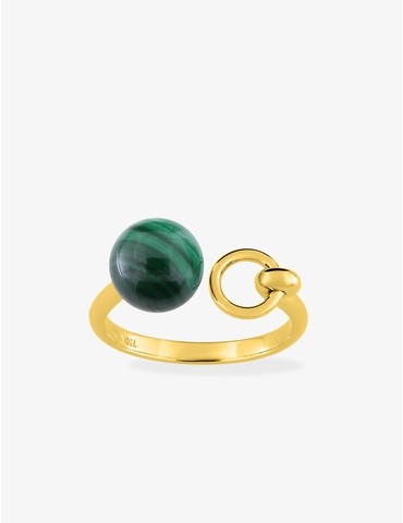 Bague or jaune 750 ‰ et...