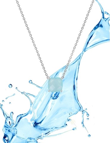 Collier or blanc 750 ‰ et...