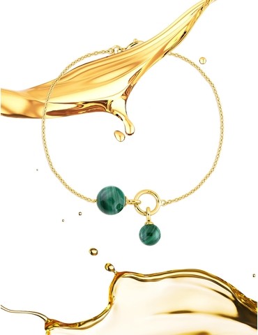 Bracelet fantaisie or jaune...